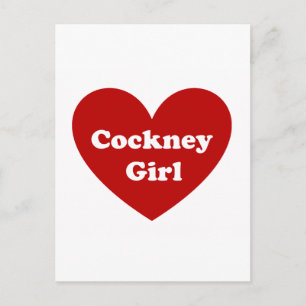 Cockney Girl Postkarte