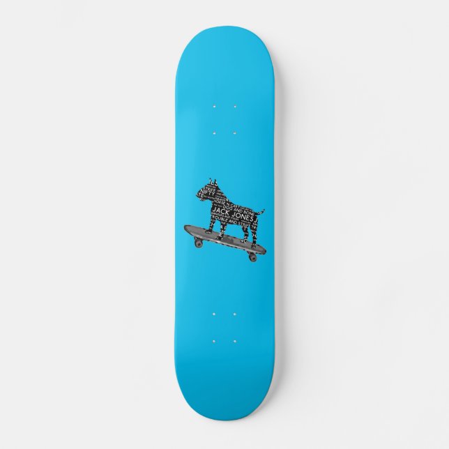 Cockney-Jargon-Bullterrier-Skateboard Skateboard (Vorderseite)