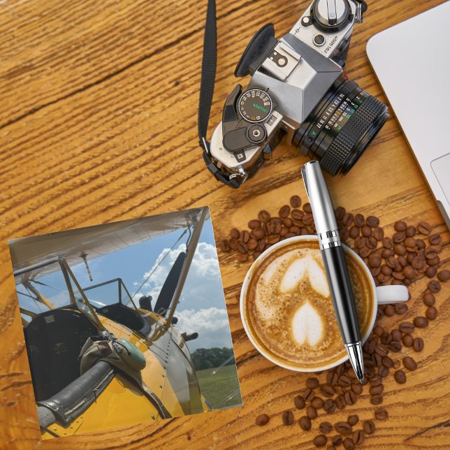 Cockpit-Foto des Flugzeugs, Vater des Coolen Flugz Glasuntersetzer (Von Creator hochgeladen)