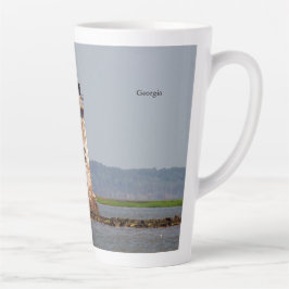 Cockspur Island Leuchtturm Latte Tasse