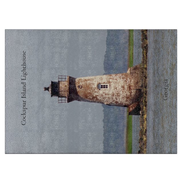 Cockspur Island Lighthouse Schneidebrett (Vorderseite)