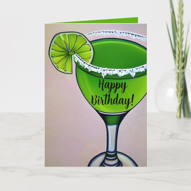 Cocktail à main Lime Margarita Carte d'anniversair (Devant)