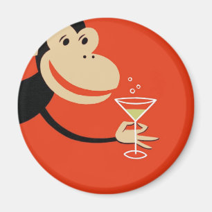Cocktail-Affe Magnet