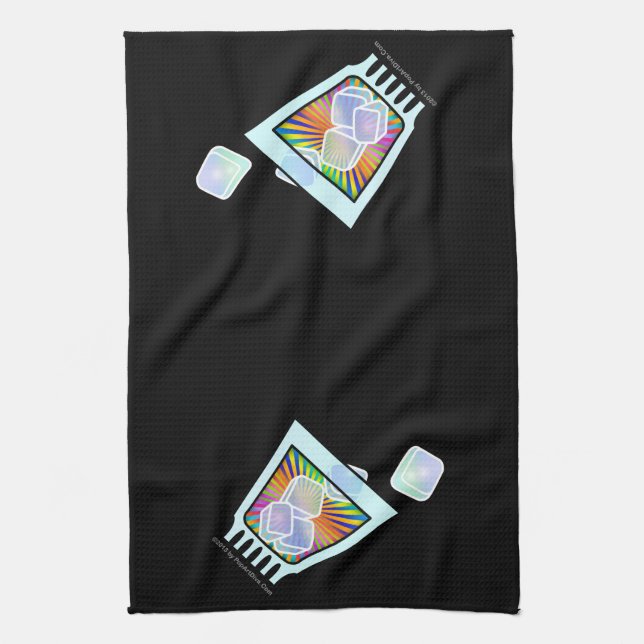 COCKTAIL - ALTE SCHMECKUNG - ROCKGLAS HANDTUCH (Vertikal)