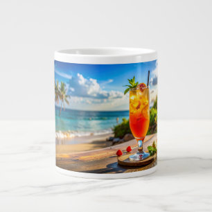 Cocktail am Strand Jumbo-Tasse