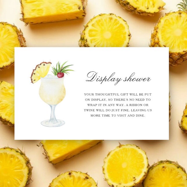 Cocktail-Ananas - Display Dusche  Begleitkarte (Von Creator hochgeladen)