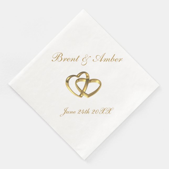 Cocktail auf Hochzeit Serviette (Ecke)