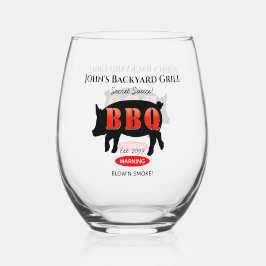 Cocktail "Backyard Grill Master Grill GRILLEN" Weinglas Ohne Stiel