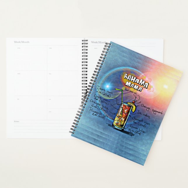 Cocktail Bahama Mama (#8 sur 12 jeux de recettes d (Devant avec enveloppe)