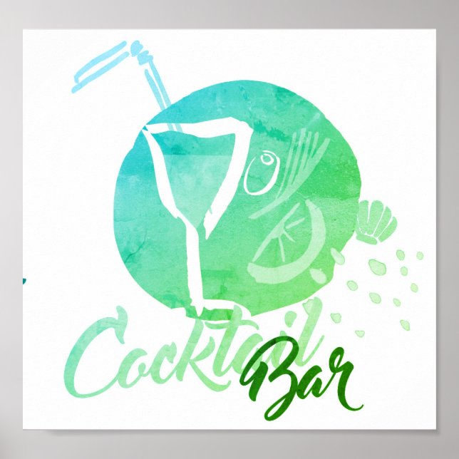 Cocktail-Bar Poster (Vorne)