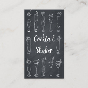 Cocktail-Barkeeper-Tafel-Geschäfts-Karte Visitenkarte