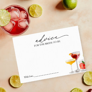 Cocktail Brautparty-Tipps für die Braut Karte