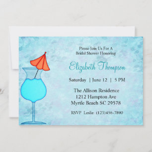 Cocktail Bridal Dusche Einladung
