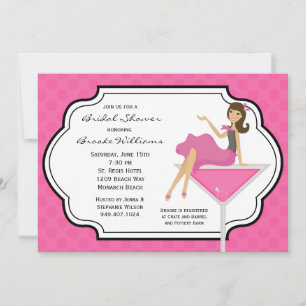 Cocktail Bridal Dusche Einladung