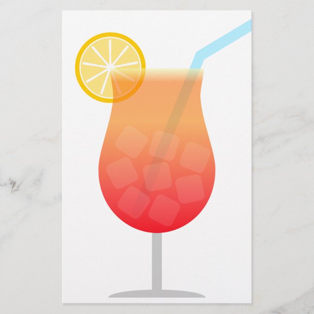 Cocktail Briefpapier (Vorderseite)