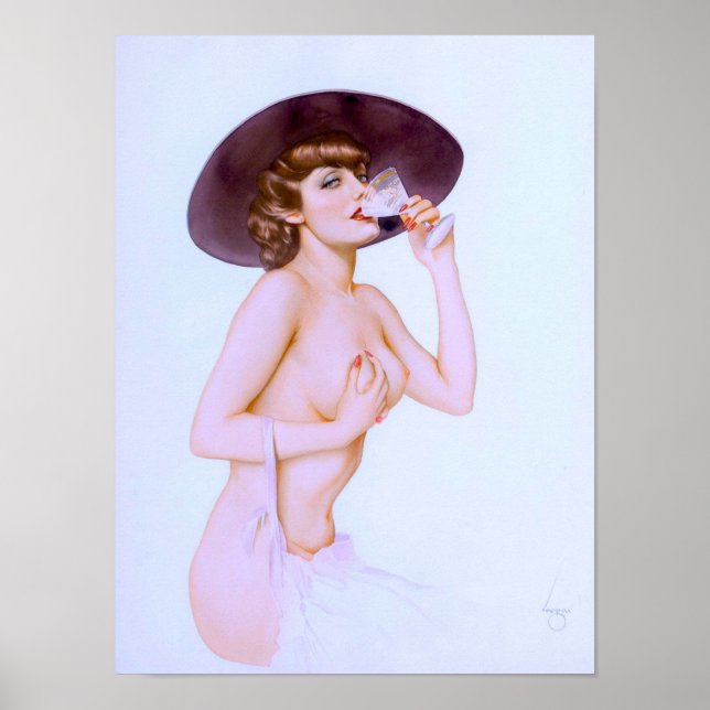 Cocktail-Button hoch Poster (Vorne)