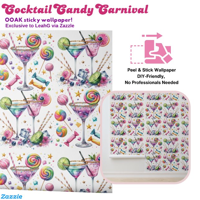Cocktail Candy Carnival Bar Sweet Shop Schlafzimme Tapete (Von Creator hochgeladen)