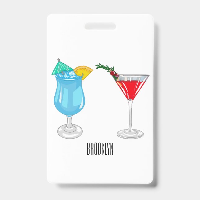 Cocktail-Cartoon Ausweis (Vorderseite)