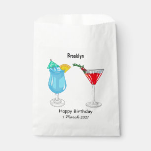 Cocktail-Cartoon Geschenktütchen