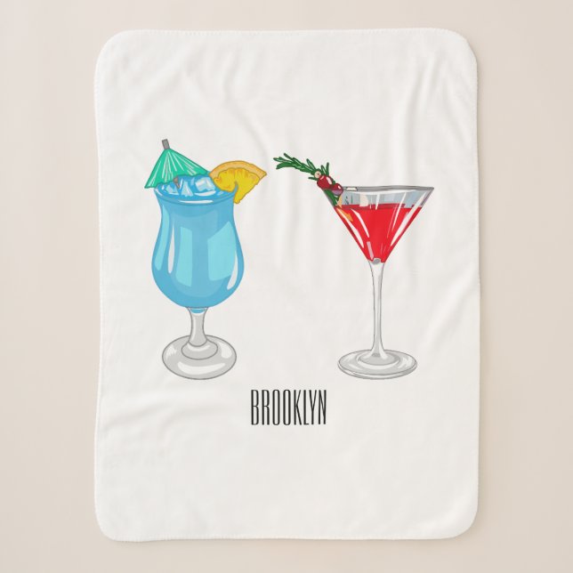 Cocktail-Cartoon Sherpadecke (Vorderseite)