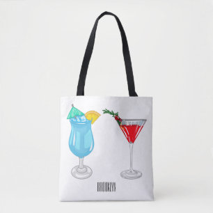 Cocktail-Cartoon Tasche