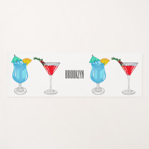 Cocktail-Cartoon Yogamatte
