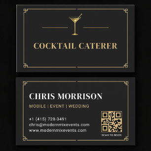 Cocktail-Catering-Service-QR-Code Professional Visitenkarte