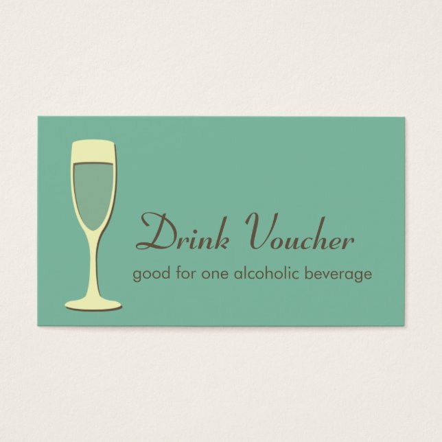 Cocktail Champagner-Veranstaltung "Grün" (Vorderseite)