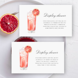 Cocktail Citrus - Display-Dusche Begleitkarte