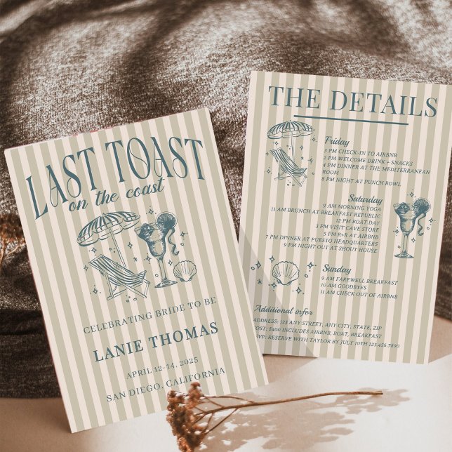 Cocktail Cocktail Party Navy Einladung (Von Creator hochgeladen)