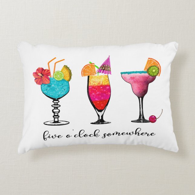 Cocktail Coussin, Bar Decor, Coussin de fête (Devant)