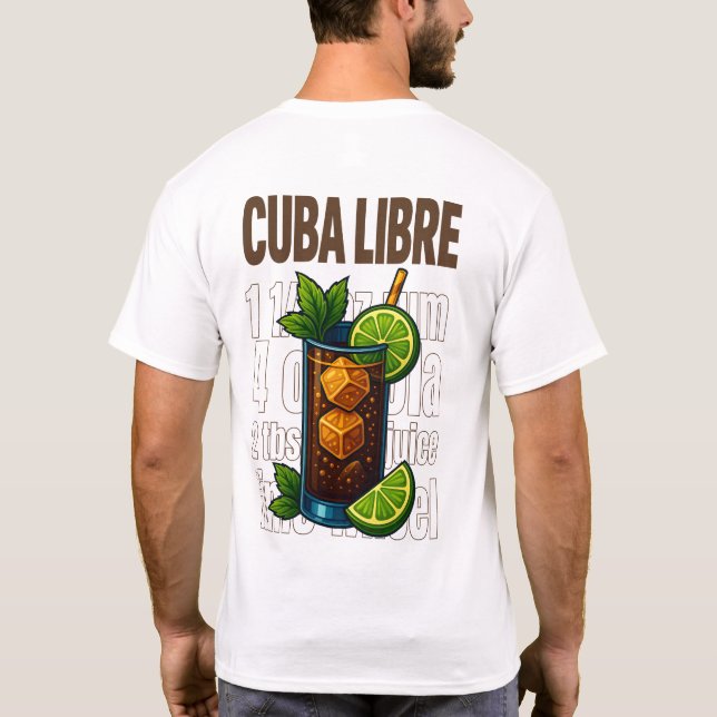 Cocktail de Cuba Libre T-shirt (Dos)