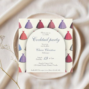 Cocktail Debütantin Quinceañera-Party Einladung