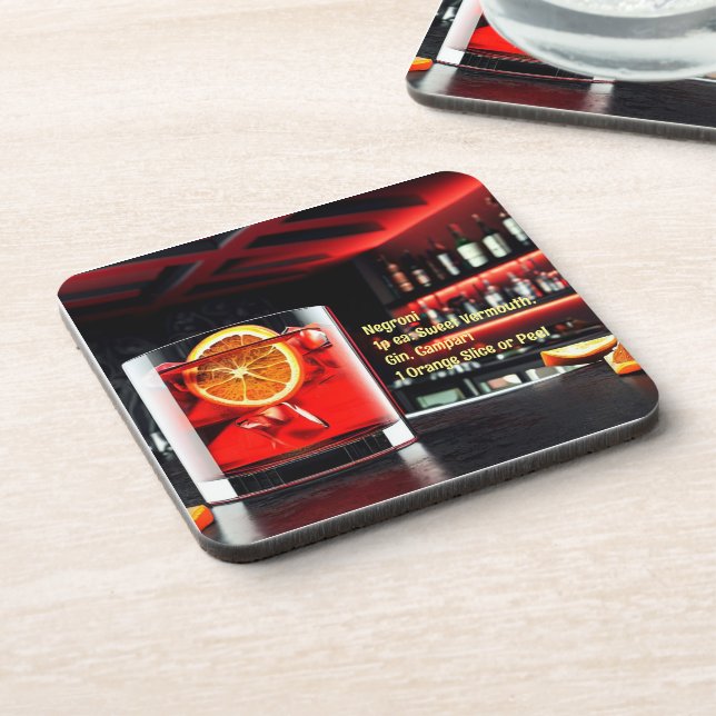 Cocktail Dessous de verre 03 avec/Recette (Côté gauche)