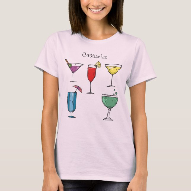Cocktail Drink Sortiment Thunder_Cove T-Shirt (Vorderseite)