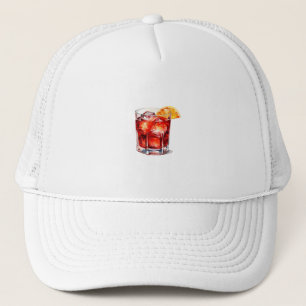 Cocktail Drink: Watercolor Manhattan Truckerkappe