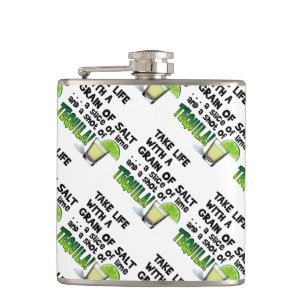 COCKTAIL-FLASCHE - LEBEN, LIMON, SALZ, TEQUILA! FLACHMANN