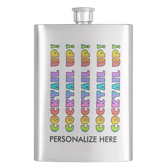 COCKTAIL FLASK - COCKTAIL UP! FLACHMANN (Vorderseite)