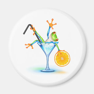 Cocktail-Frosch Magnet