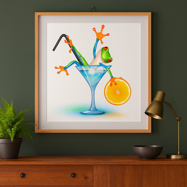 Cocktail Frosch Poster (Von Creator hochgeladen)
