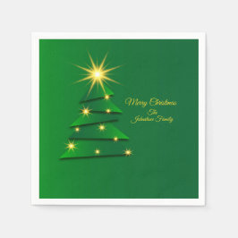 Cocktail für grüne Baumänderung im Set Serviette