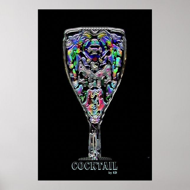 Cocktail Gerahmt Poster (Vorne)