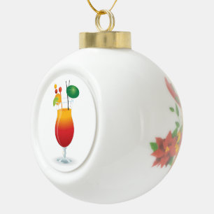 COCKTAIL GLASS KERAMIK Kugel-Ornament