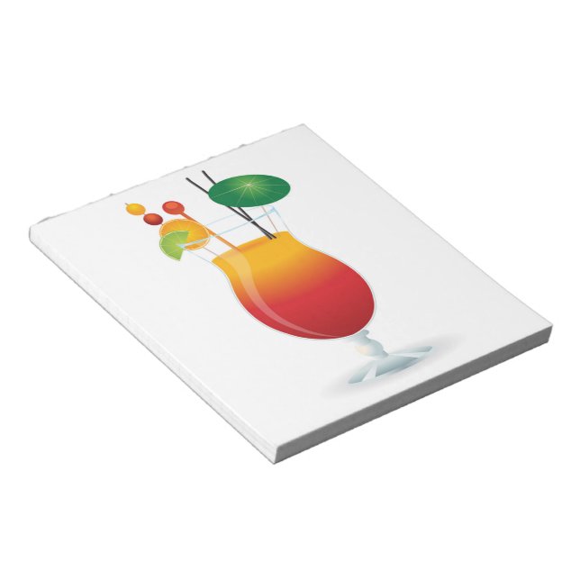 COCKTAIL GLASS NOTIZBLOCK (angewinkelt)