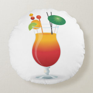 COCKTAIL GLASS RUNDES KISSEN