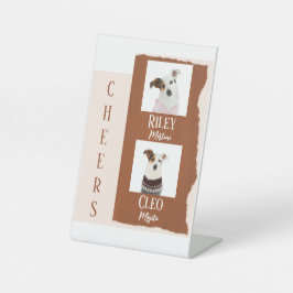 Cocktail-Hochzeit der Hunde Sockelschild