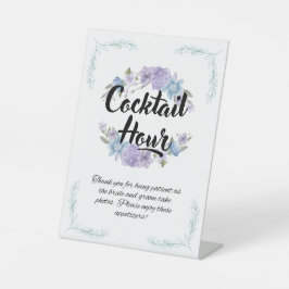 Cocktail Hour Wedding-Zeichen Sockelschild
