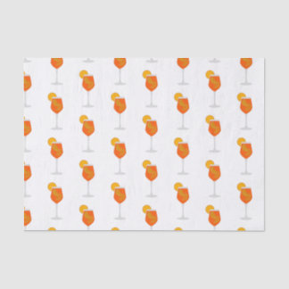 Cocktail Illustration, Aperol Spritz Seidenpapier