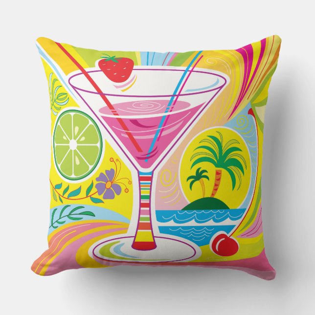 Cocktail-Insel Kissen (Vorderseite)