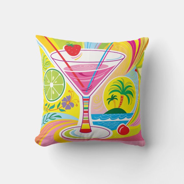 Cocktail-Insel Kissen (Vorderseite)